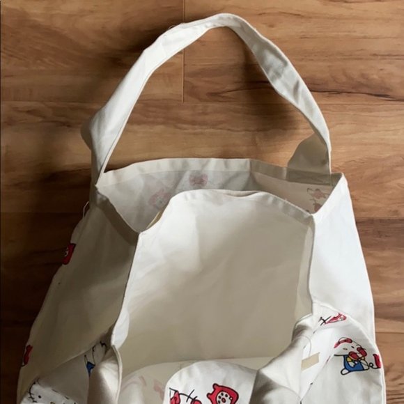Large Retro Hello Kitty Canvas Tote Bag - Picture 7 of 9